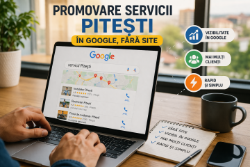 Cum îți promovezi serviciile în Google fără site prin ServiciiPitești.ro